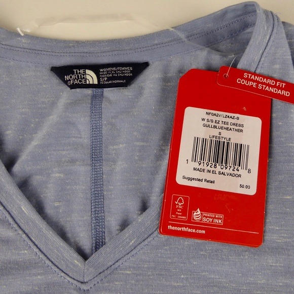 The North Face EZ Tee Shirt Dress Short Sleeve NWT - Picture 5 of 7